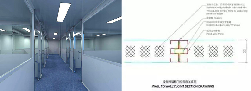 岩棉玻镁夹芯板,净化板材 岩棉玻镁夹芯板,净化板材
